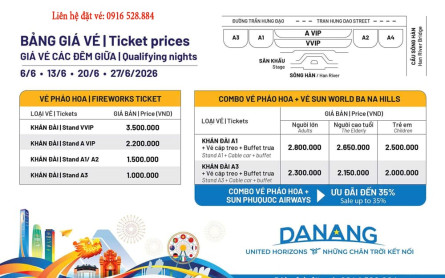 Vé xem pháo hoa Đà Nẵng 2026 – Lịch diễn DIFF & Kinh nghiệm săn vé giá rẻ